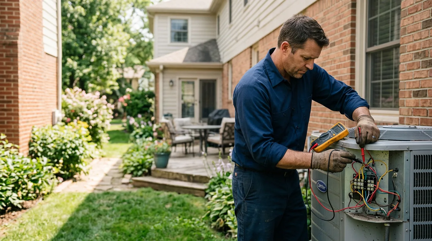 HVAC technician working near Adamstown, PA